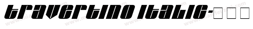 Travertino Italic字体转换